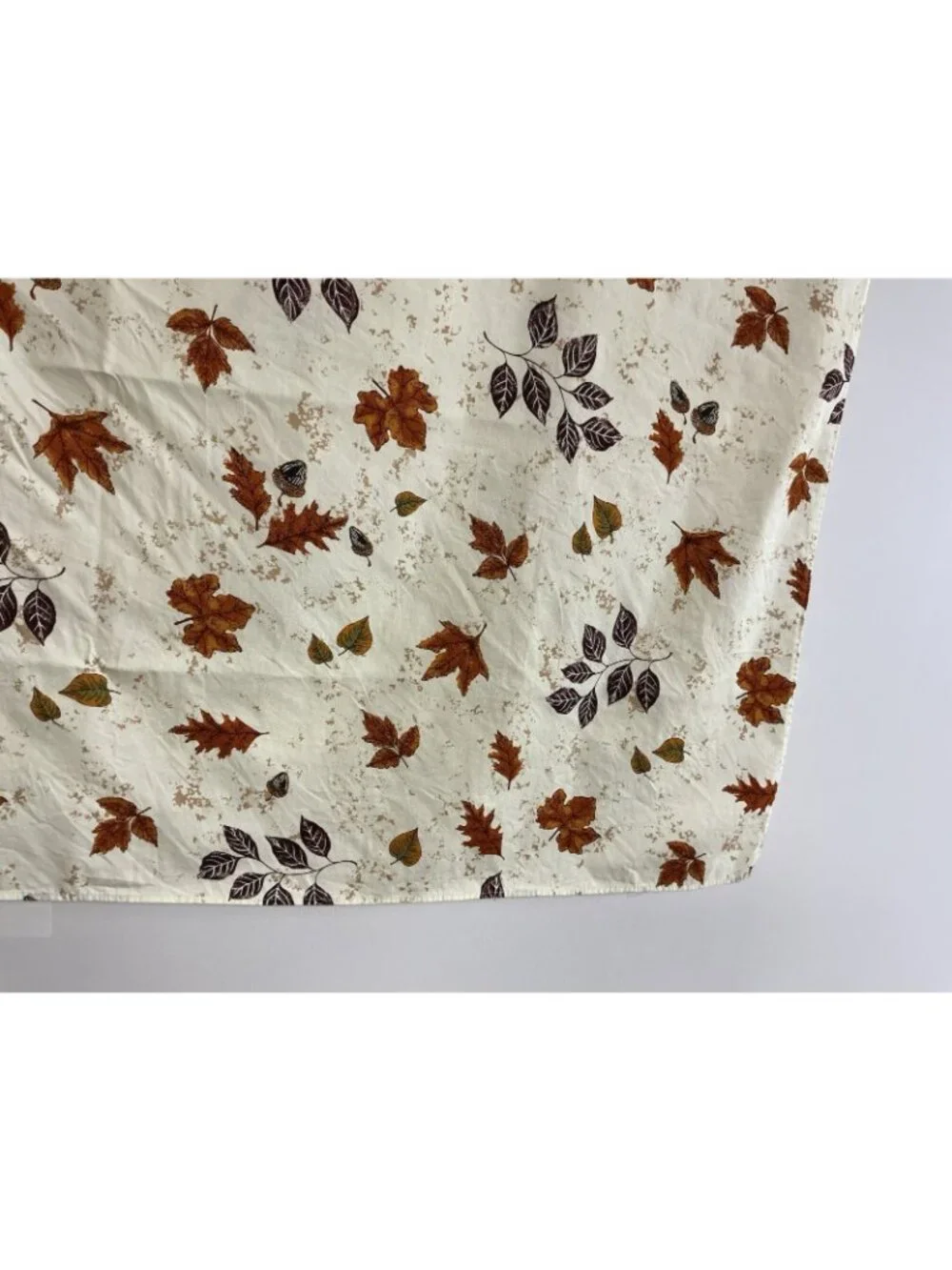 Large Fall Foliage Tablecloth Floral Brown Leaves